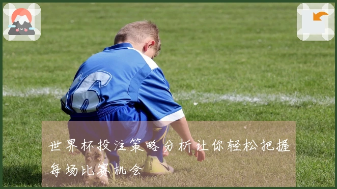世界杯投注策略分析让你轻松把握每场比赛机会